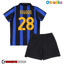 Otroške Nogometnih dresov Inter Milan Benjamin Pavard #28 Domači 2026-27 Kratki rokavi (+ hlače)